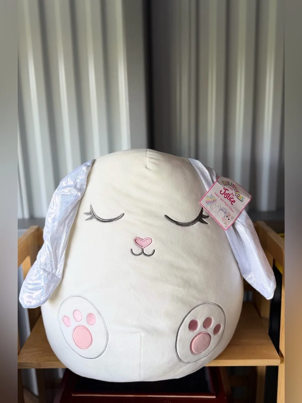 Squishmallows 2018 Daisy the White Rabbit Justice Exclusive 16